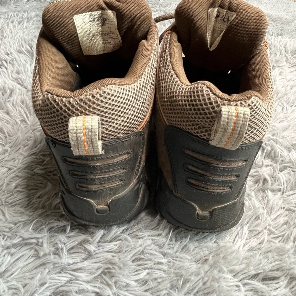 Merrell Boots Mens Size 9 Hiking Brown Yokota Pulse Shoes Suede Mesh Brown Mid